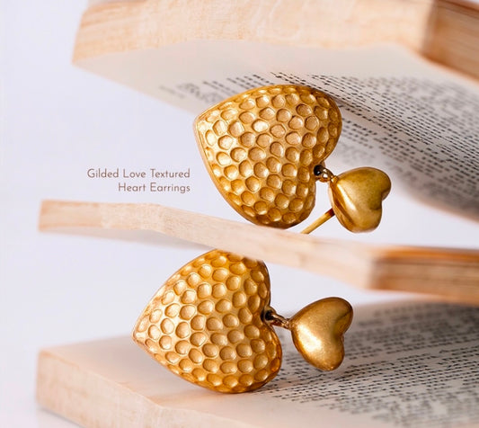 LOVE TEXTURED EARRINGS
