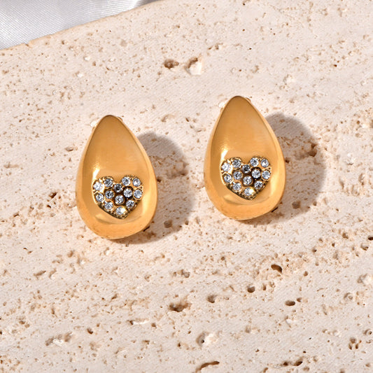 DIAMOND DROPLATE EARRING