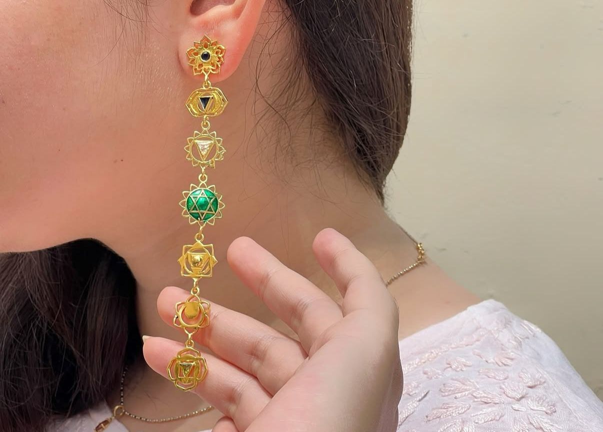SEVEN CHAKRA COMBO SET — Earrings + Bracelet