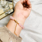 HEART ROSE QUARTZ BRACELET