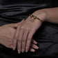 INITIAL CHARM CUFF BRACELET
