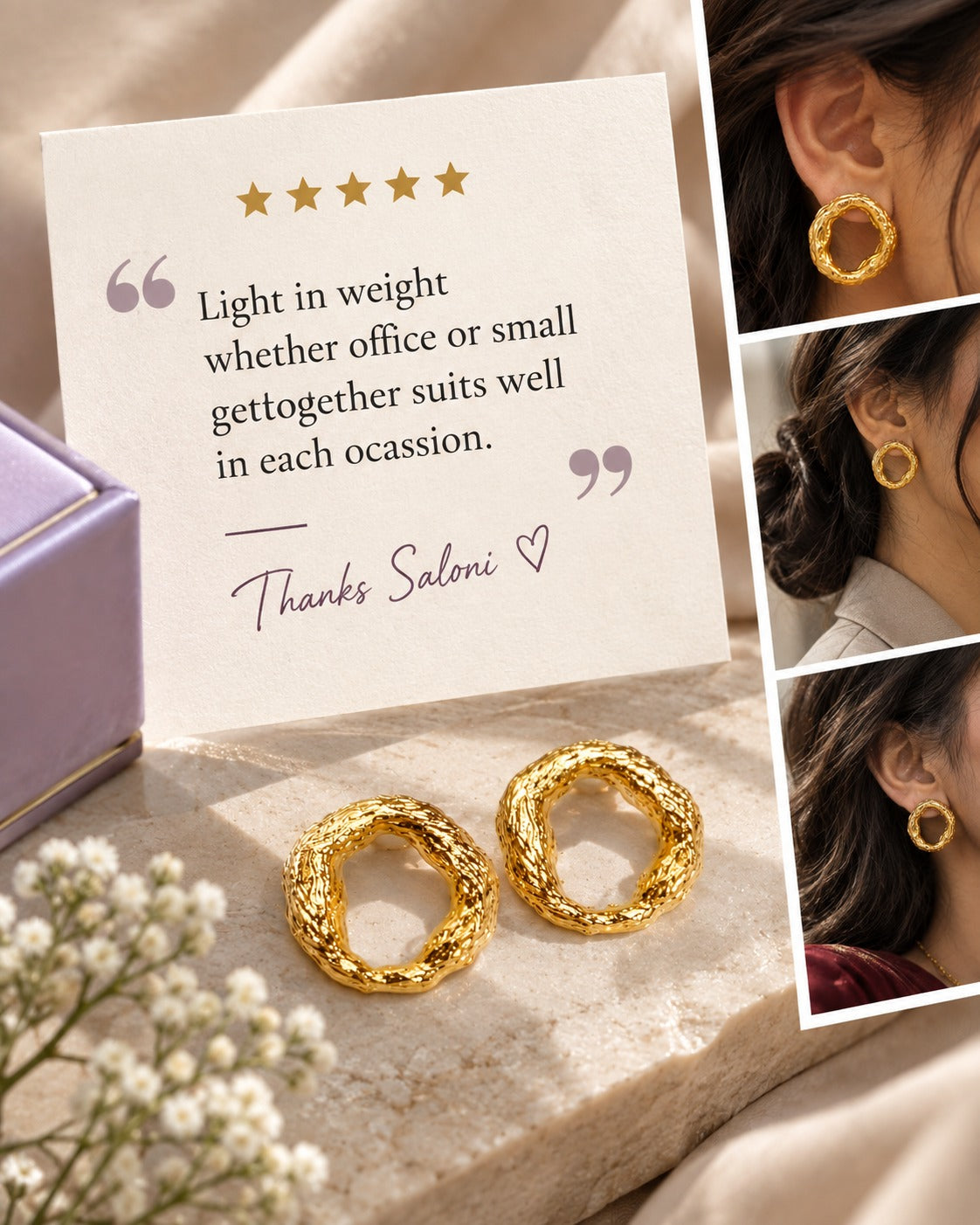 ZOE STUD EARRINGS