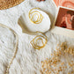 SWIRL HOOP EARRINGS