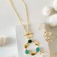 BLOOMY AQUA NECKLACE