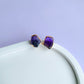 AMETHEIST STUD EARRINGS