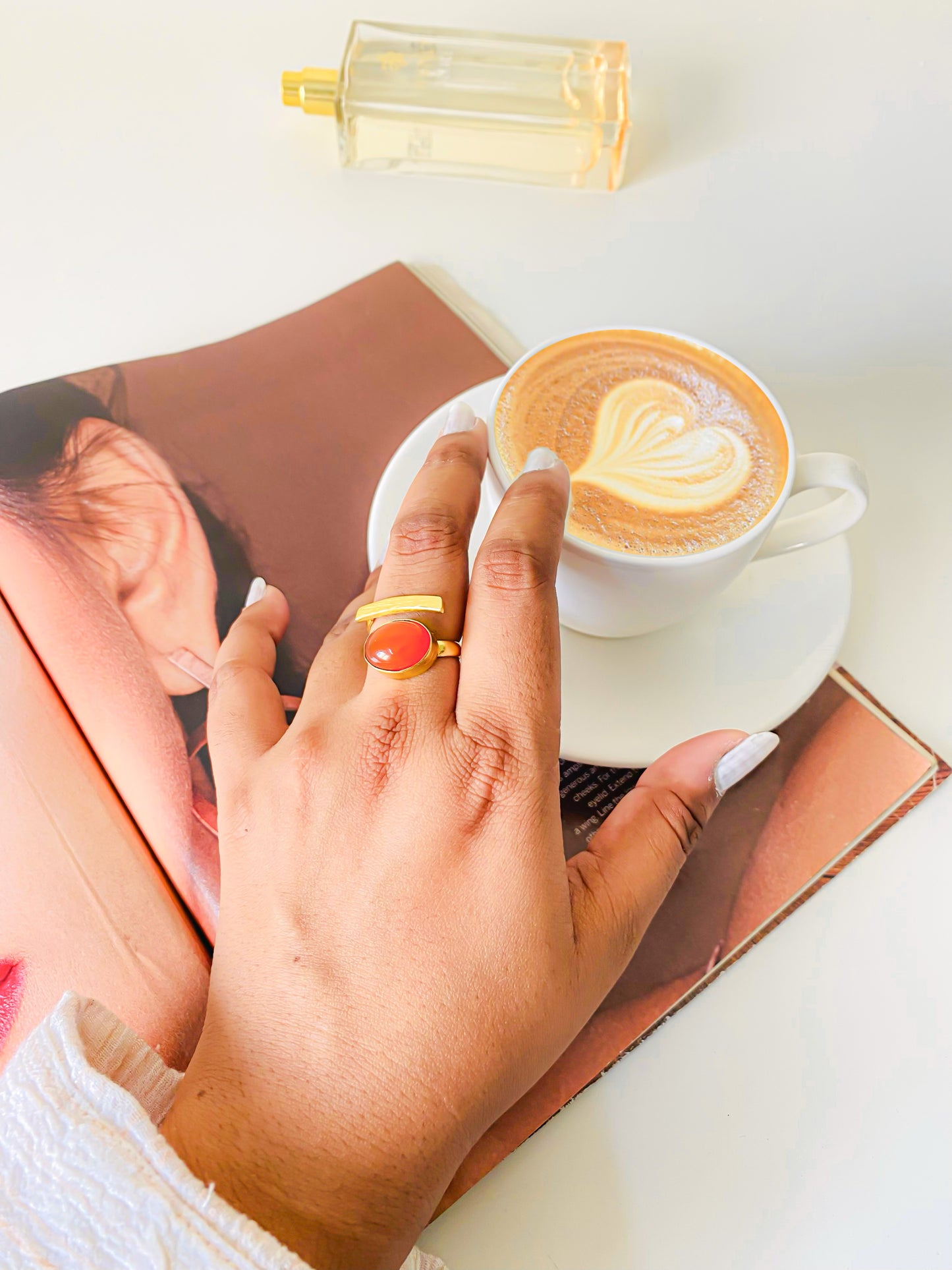 SMOKY STONE RING